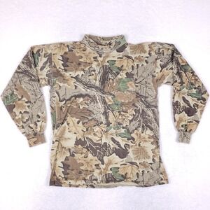 Ace Sportswear Vintage Advantage Camo Mock Neck XL Brown